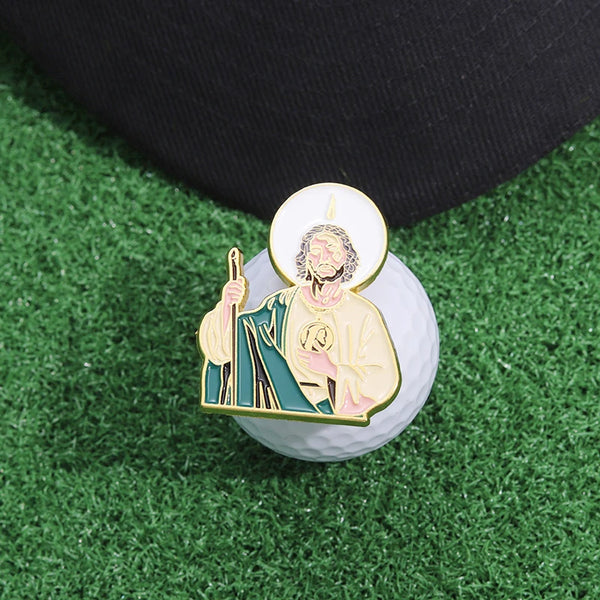 Creative San Judas Enamel Pins Christ Jesus Brooches Lapel Backpack Badge Hat Golf Cap Decorative Accessories Jewelry for Gift