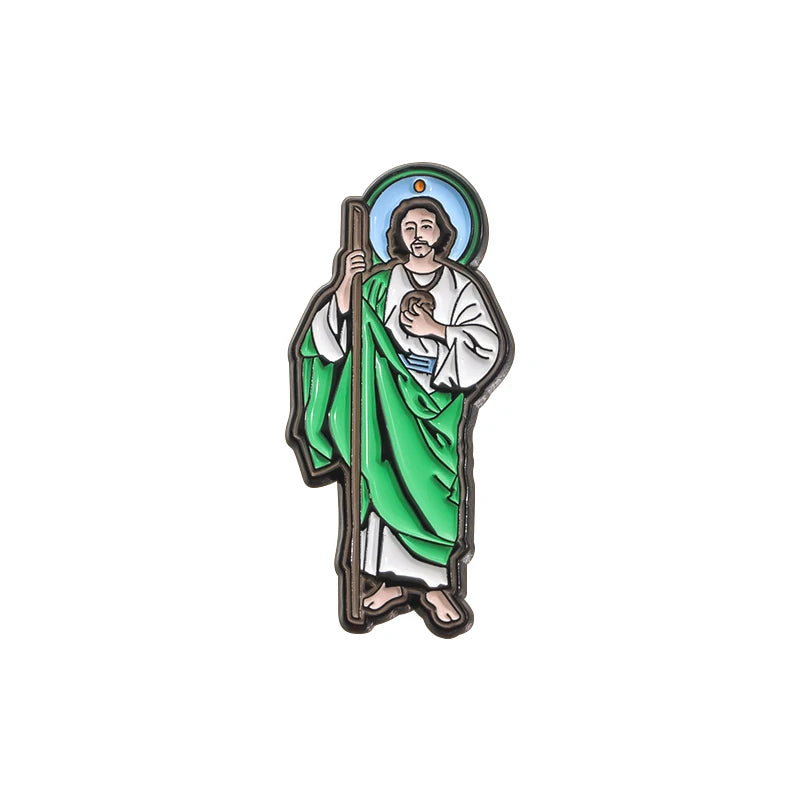 Saint Lady of Guadalupe Enamel Pins Creative Brooches Lapel Badge Golf Hat Clips Decorative Accessories Jewelry Gift for Friends
